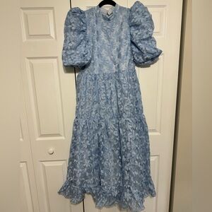 Sister Jane Dream Women's Sky Lily Embroidered Midi Dress